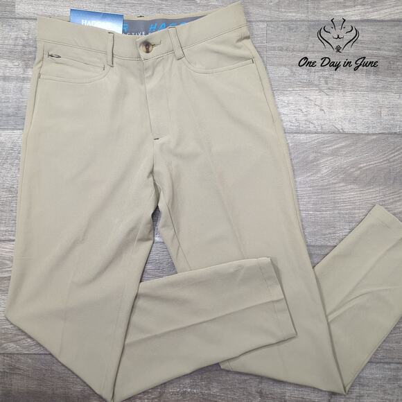 Haggar The Active Series 5 Pocket Slim Fit Pants Size 29X32 - Picture 1 of 5